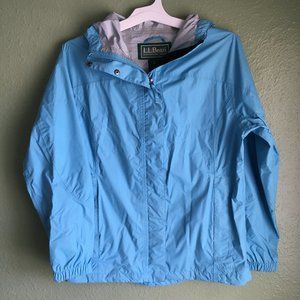 LL Bean Rain Coat Aqua